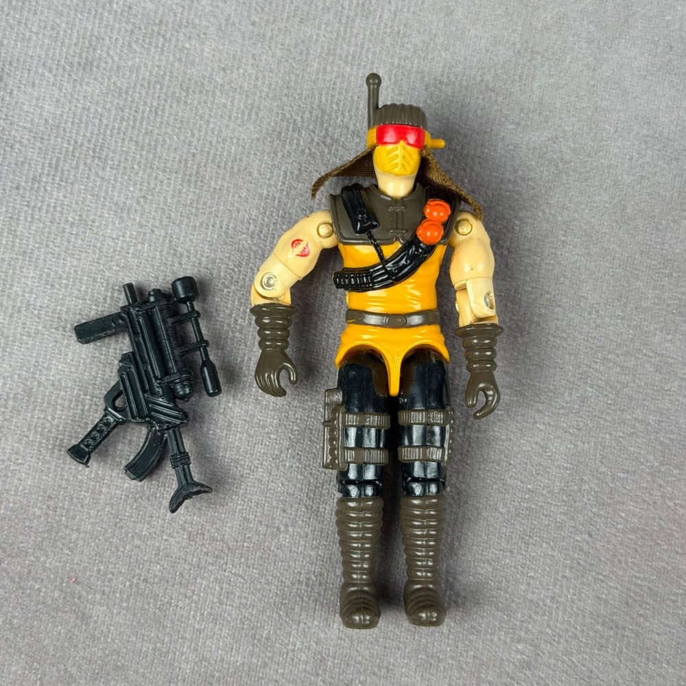 Vintage 1991 GI Joe Desert Scorpion Cobra Action Figure Hasbro with Accessory